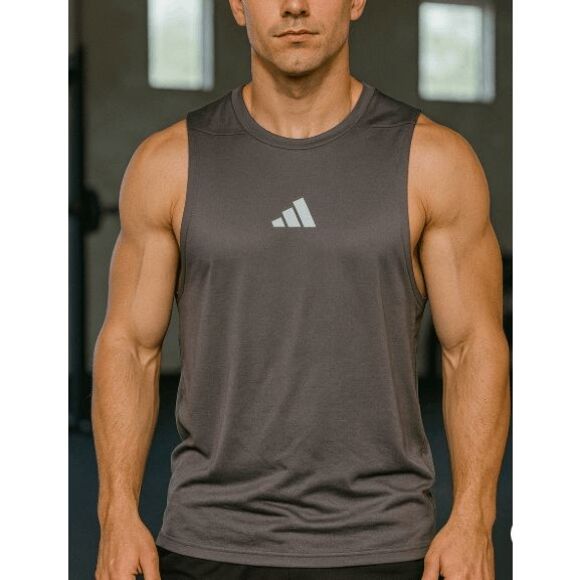 adidas Men's Designed for Training Intensity Tank Top Charcoal XS - Picture 1 of 7